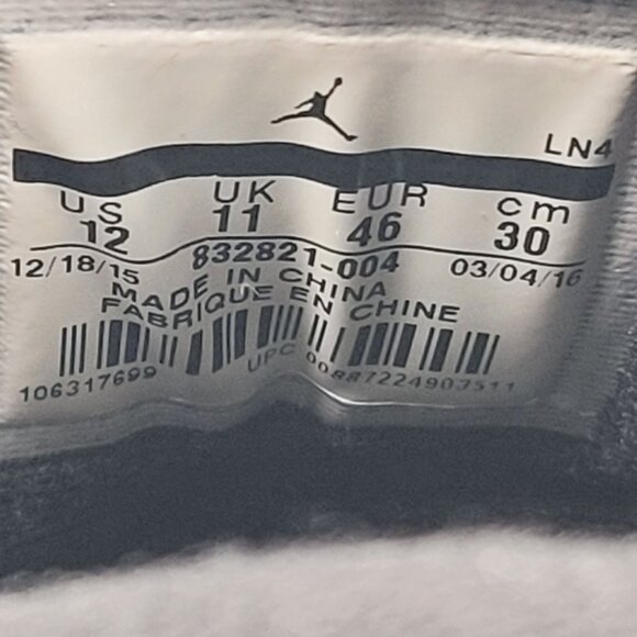 Air Jordan 8 Retro C&C Confetti Men's Black Shoes 832821-004 US Size 12 Like New - Picture 8 of 8